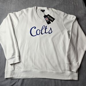 The Wild Collective‎ Indianapolis Colts Sweatshirt Women's 2XL Football NWT